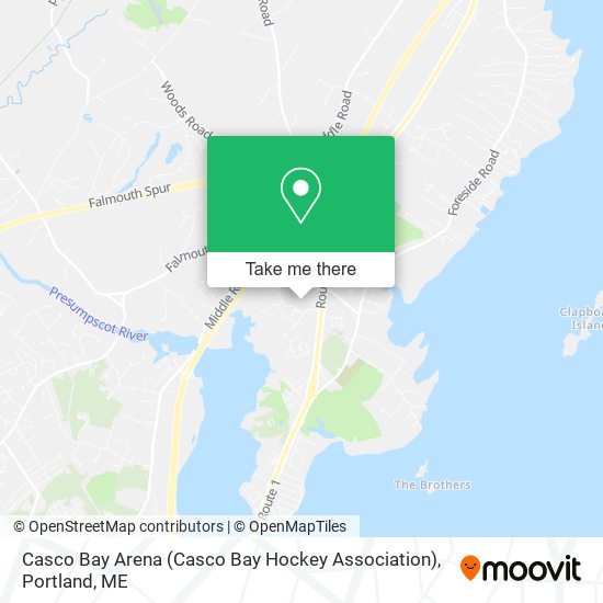 Casco Bay Arena (Casco Bay Hockey Association) map