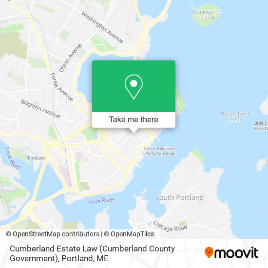 Cumberland Estate Law (Cumberland County Government) map