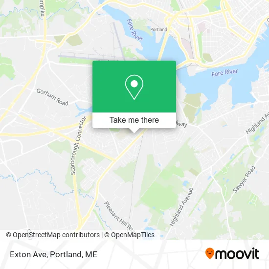 Exton Ave map