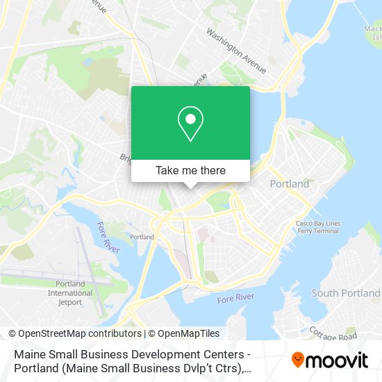 Maine Small Business Development Centers - Portland (Maine Small Business Dvlp’t Ctrs) map