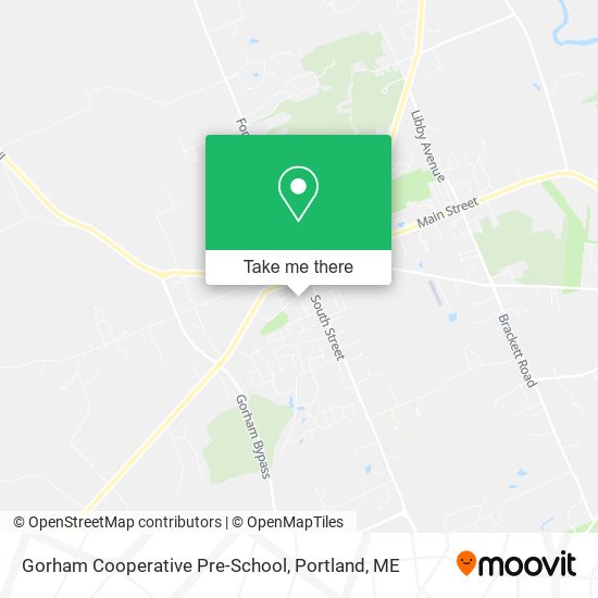 Gorham Cooperative Pre-School map