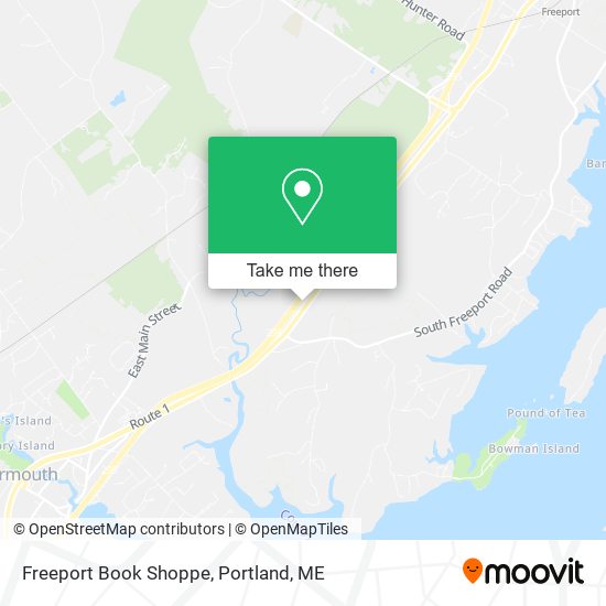 Freeport Book Shoppe map