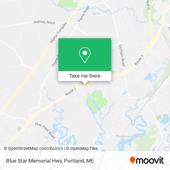 Blue Star Memorial Hwy map
