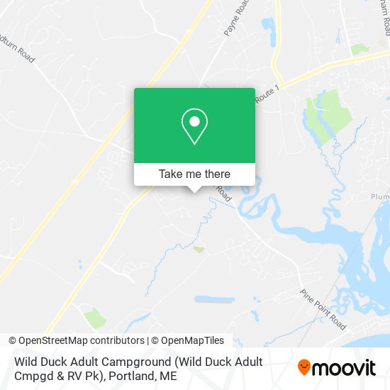 Wild Duck Adult Campground (Wild Duck Adult Cmpgd & RV Pk) map