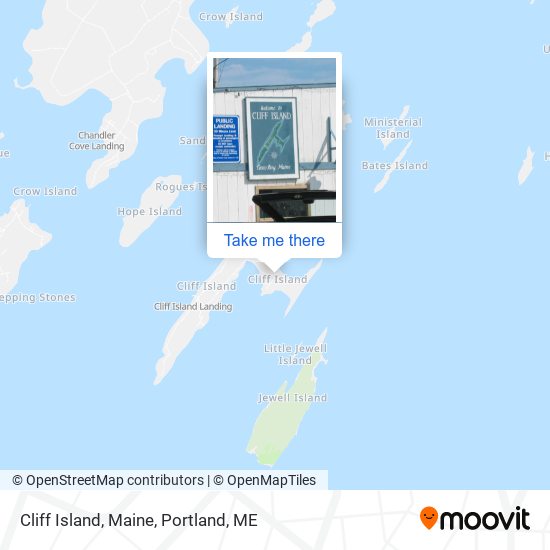 Cliff Island, Maine map
