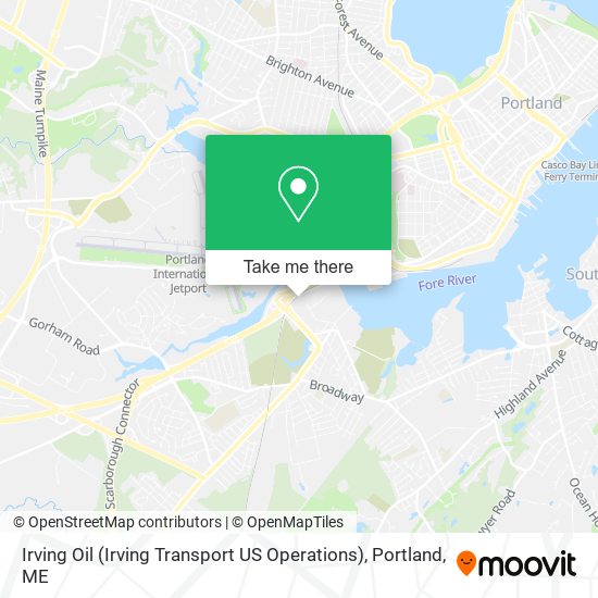 Irving Oil (Irving Transport US Operations) map