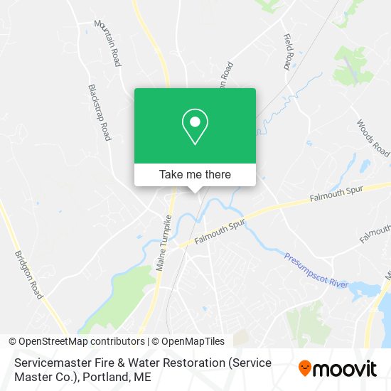 Servicemaster Fire & Water Restoration (Service Master Co.) map