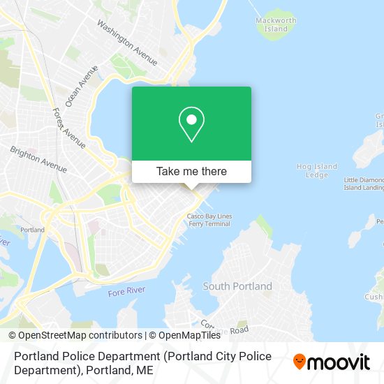 Portland Police Department map