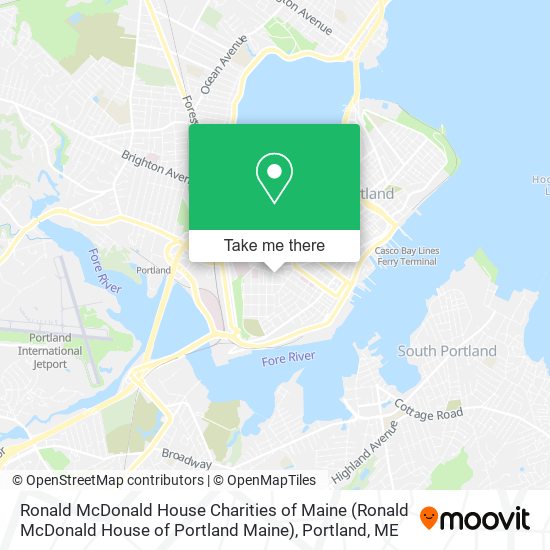 Ronald McDonald House Charities of Maine map