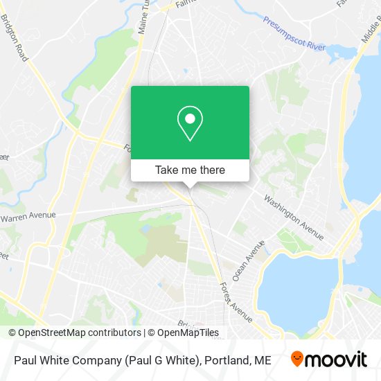Paul White Company (Paul G White) map