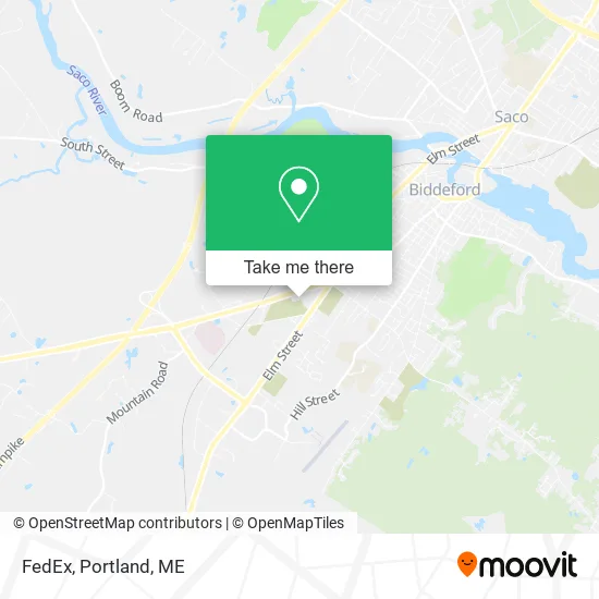 FedEx map
