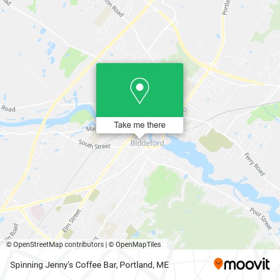Spinning Jenny's Coffee Bar map