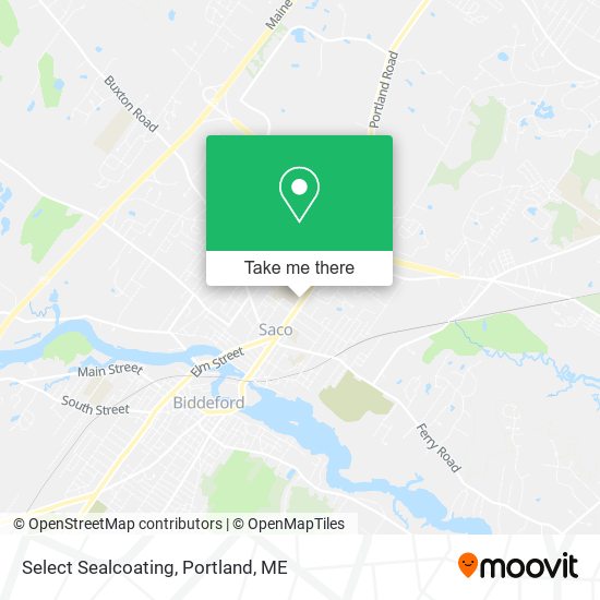 Select Sealcoating map