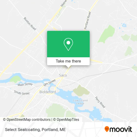Select Sealcoating map