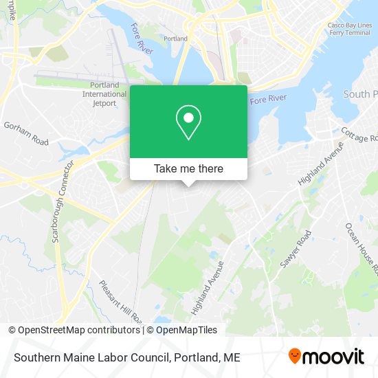 Mapa de Southern Maine Labor Council