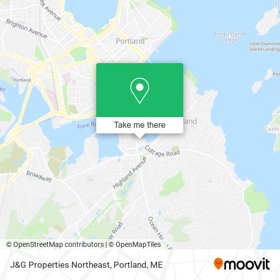 J&G Properties Northeast map