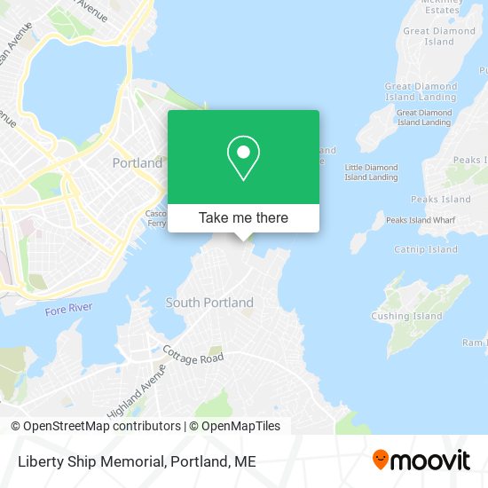 Liberty Ship Memorial map