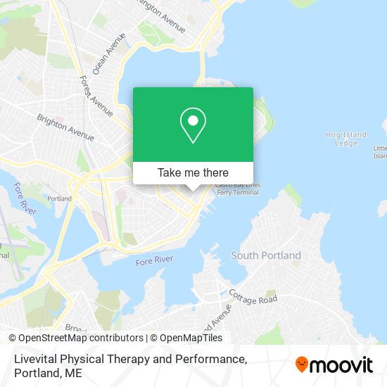 Mapa de Livevital Physical Therapy and Performance