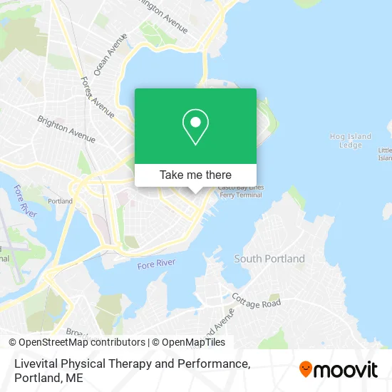 Livevital Physical Therapy and Performance map