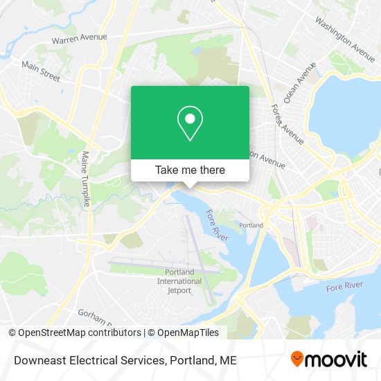 Downeast Electrical Services map