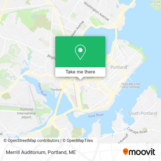 Merrill Auditorium map