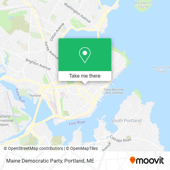 Mapa de Maine Democratic Party