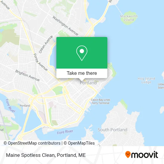 Maine Spotless Clean map