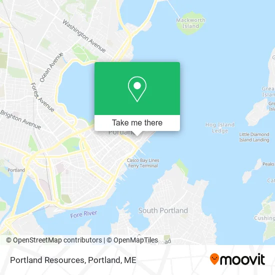 Portland Resources map
