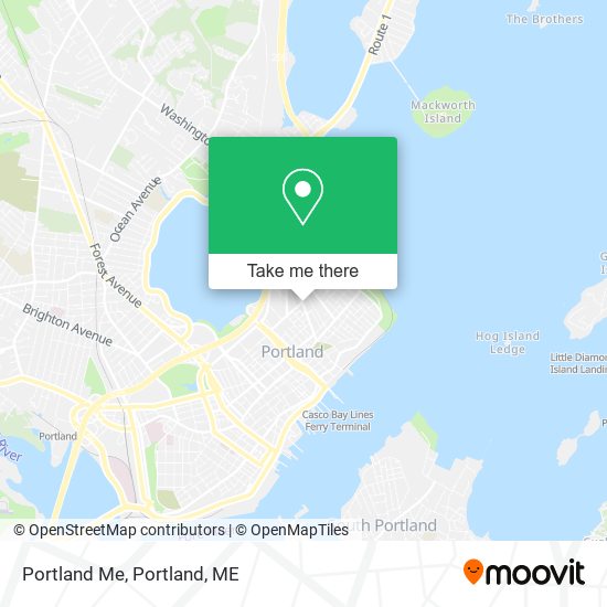 Portland Me map