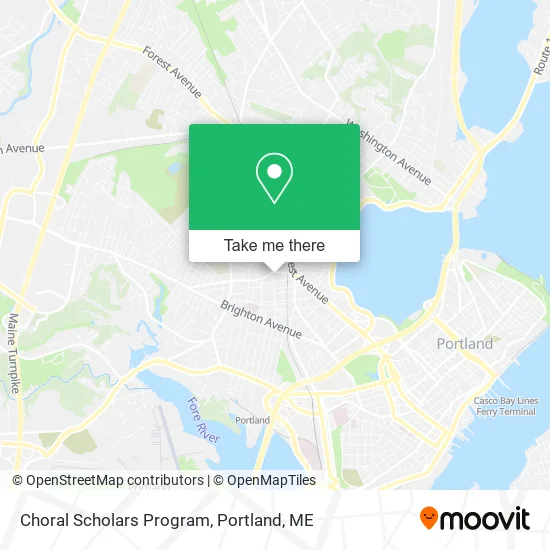 Choral Scholars Program map