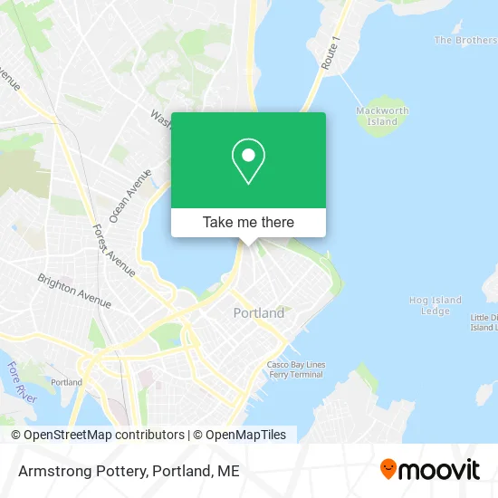 Armstrong Pottery map