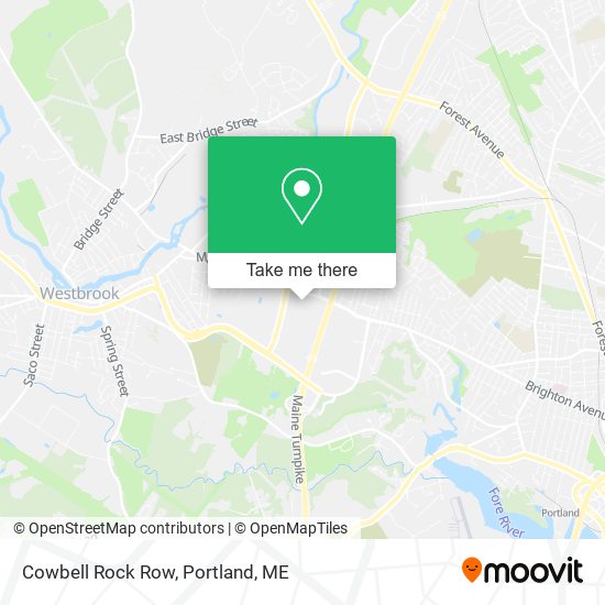 Cowbell Rock Row map