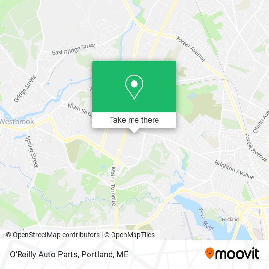 O'Reilly Auto Parts map