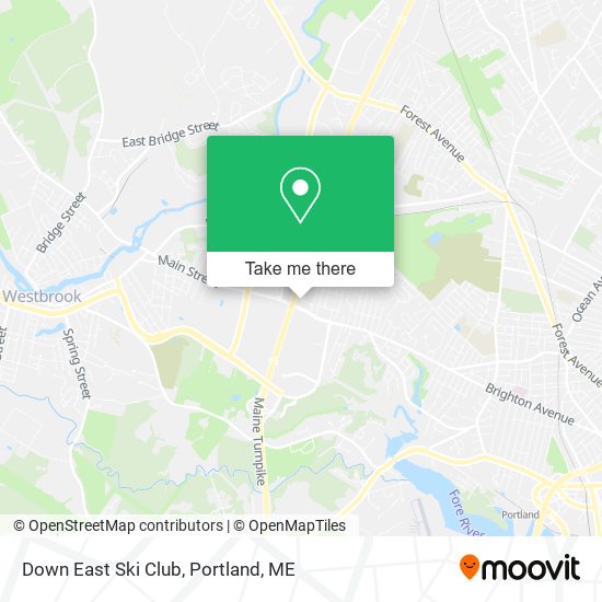 Down East Ski Club map