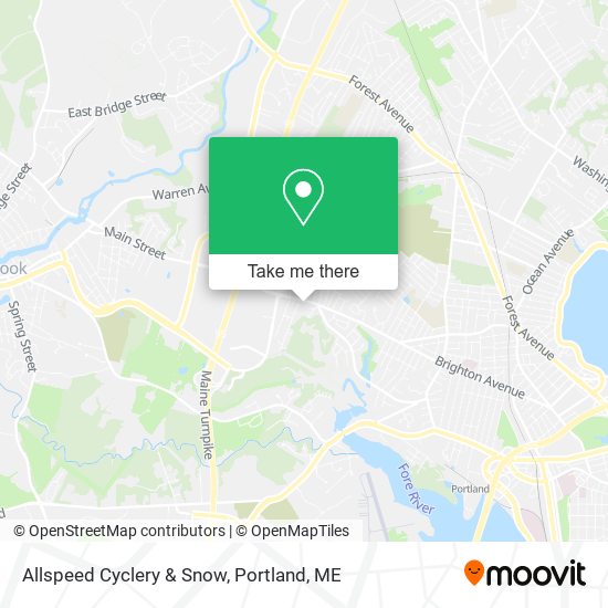 Mapa de Allspeed Cyclery & Snow