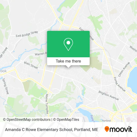 Amanda C Rowe Elementary School map