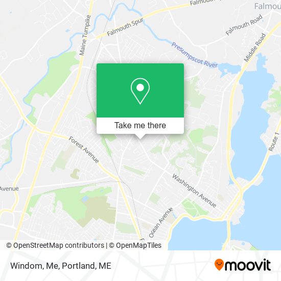 Windom, Me map