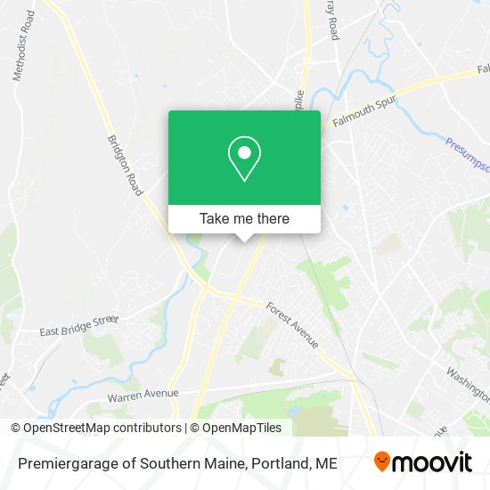 Premiergarage of Southern Maine map