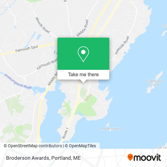 Broderson Awards map