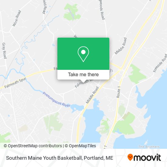 Southern Maine Youth Basketball map