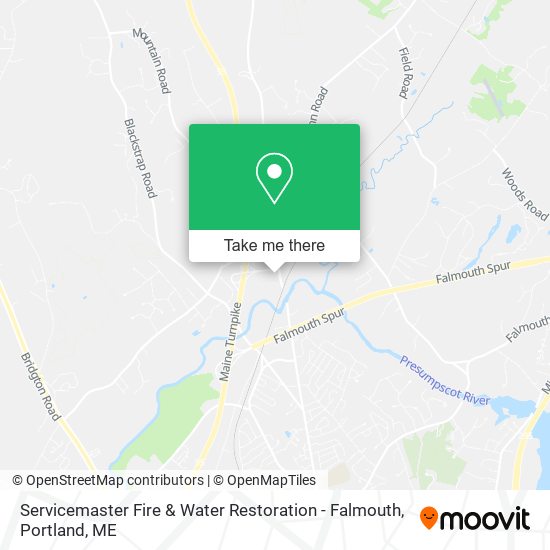 Mapa de Servicemaster Fire & Water Restoration - Falmouth