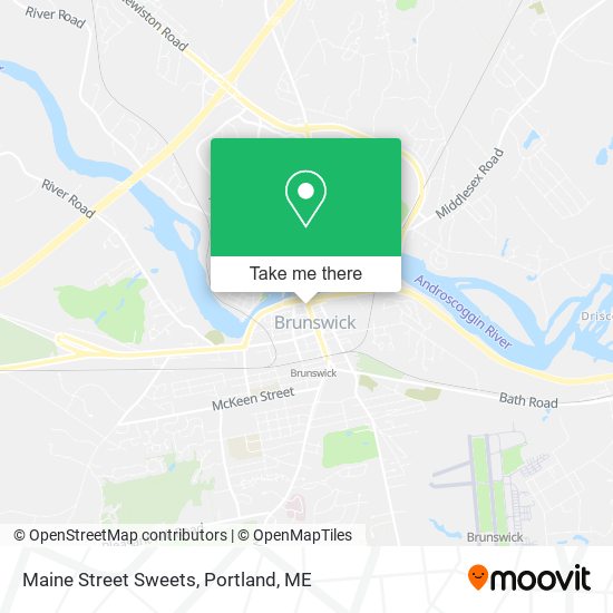 Maine Street Sweets map