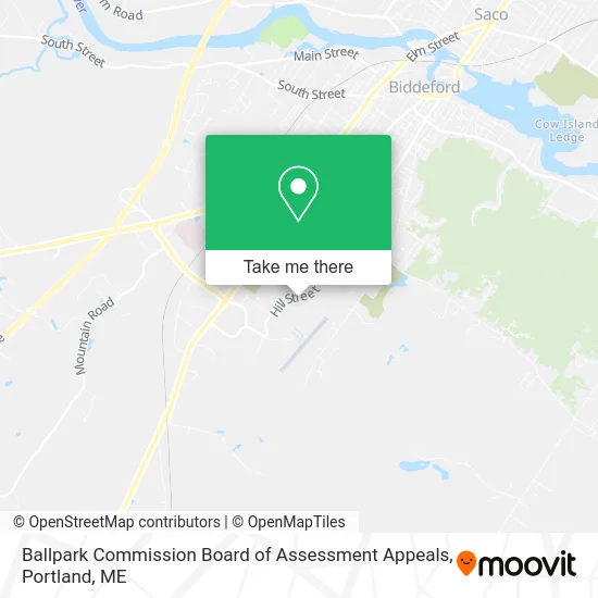 Ballpark Commission Board of Assessment Appeals map