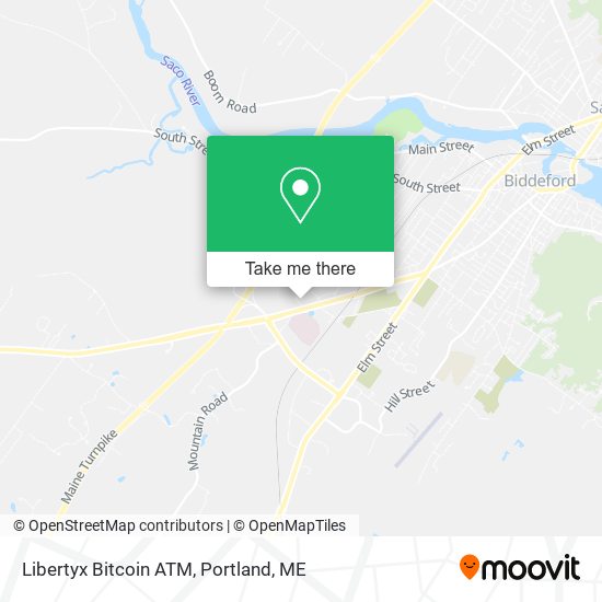 Mapa de Libertyx Bitcoin ATM