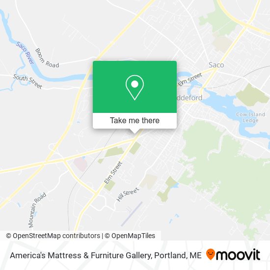 Mapa de America's Mattress & Furniture Gallery