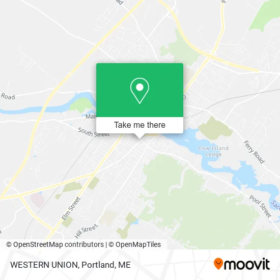 WESTERN UNION map