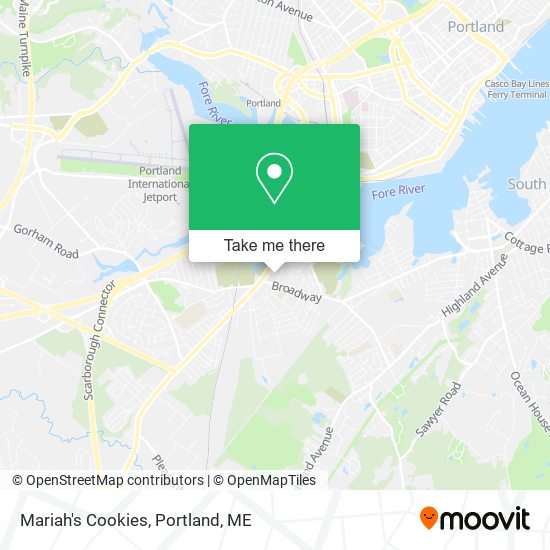 Mariah's Cookies map