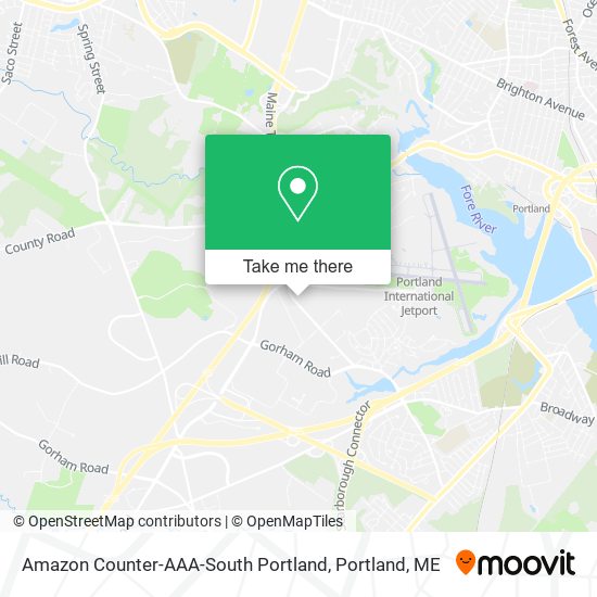 Amazon Counter-AAA-South Portland map