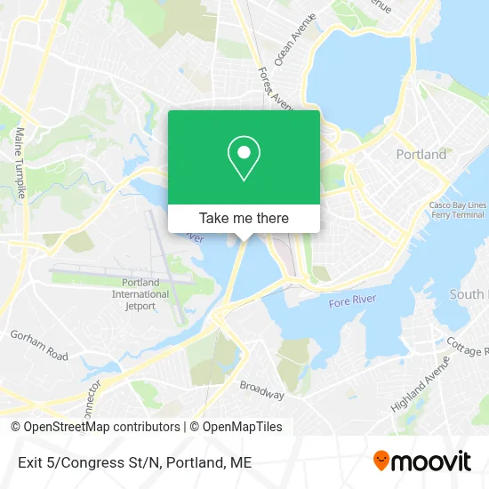 Exit 5/Congress St/N map