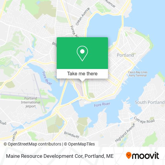 Maine Resource Development Cor map